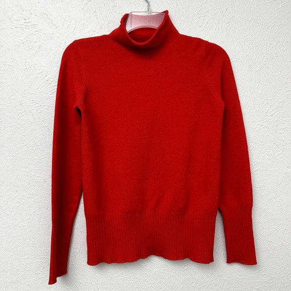 NWT French Connection Red  Roll Neck Jumper Sweater - Picture 2 of 9
